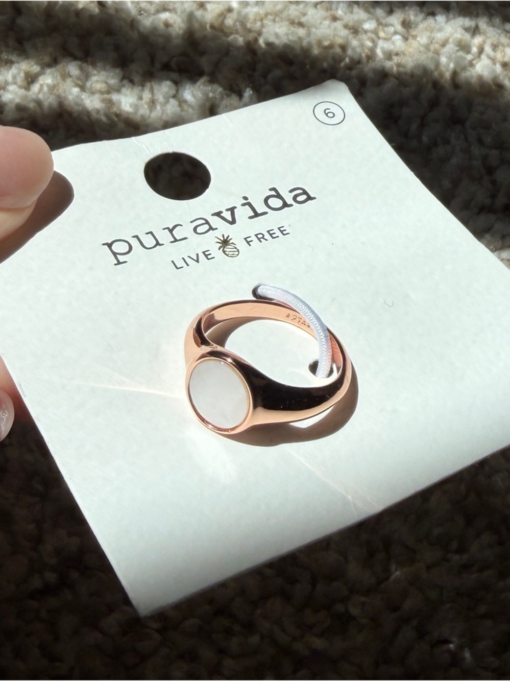 Pura Vida // Mother of Pearl Ring